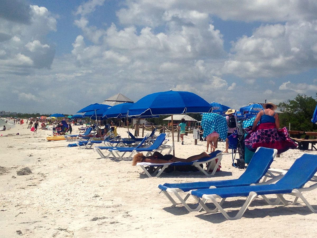 Enjoying Sun and Sand at Lovers Key Beach