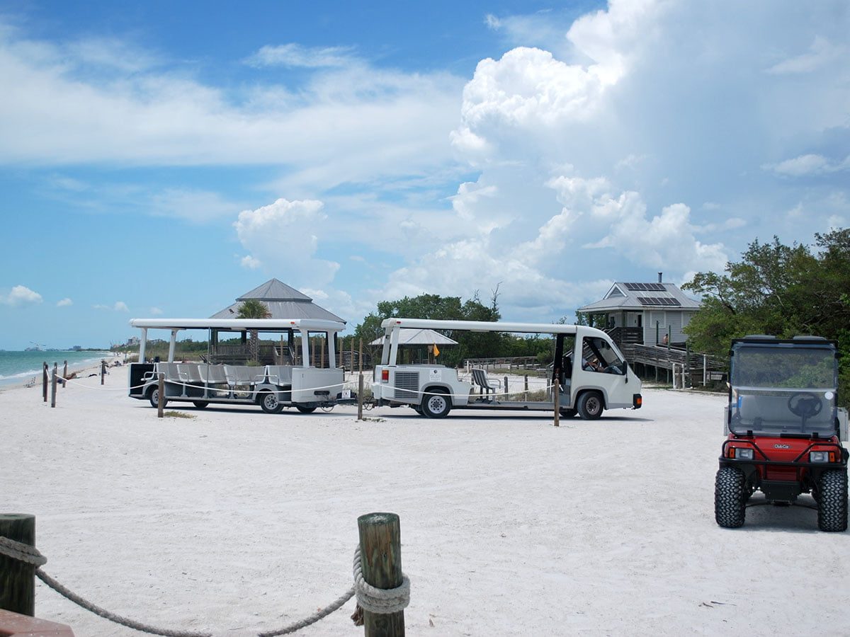 Trolley to Lovers Key Beach