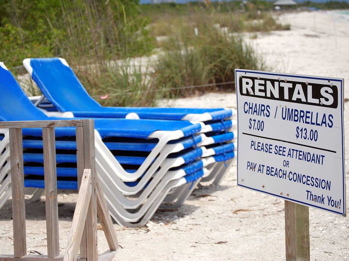 Umbrella and Chair Rentals Ft Myers Beach