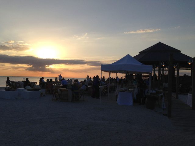 Wedding Reception on the Beach